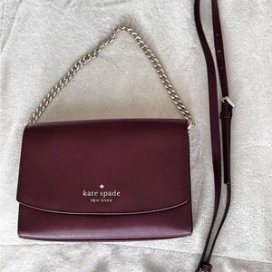 Kate Spade Plum Crossbody Bag with Chain Strap